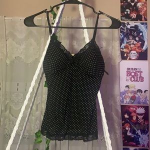 Fashion Magazine Polka Dot Lingerie Top